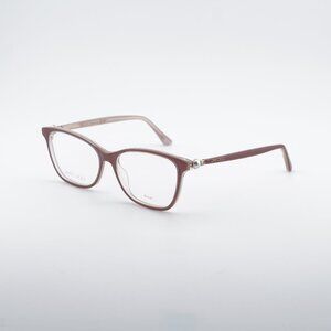 Jimmy Choo JC377 0Y9A 00 Eyeglasses Pearlized Nude 53mm Rectangle Frame